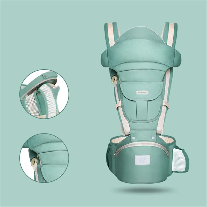 Portabeb&eacute;s ergon&oacute;mico transpirable, portabeb&eacute;s port&aacute;til, canguro, asiento de beb&eacute;, eslinga para beb&eacute; de 0 a 36 meses-2