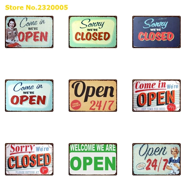 

Открытая металлическая табличка с надписью в виде стены, металлические поделки, домашний Декор, живопись, плакаты, художественный плакат