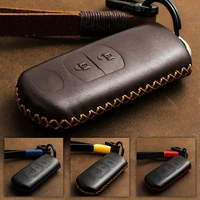 genuine leather car remote key case cover for mazda 2 3 6 axela atenza cx 5 cx5 cx 7 cx 9 2014 2015 2016 2017 smart 23 buttons