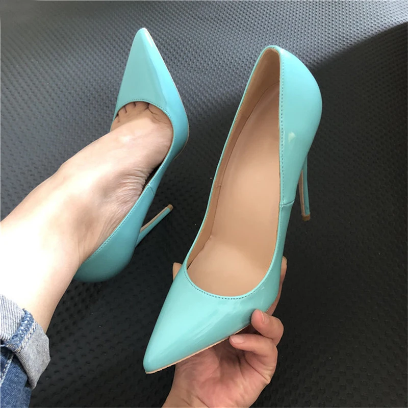 Новые цветные туфли-лодочки Сезон весна-лето Женская обувь Туфли на высоком