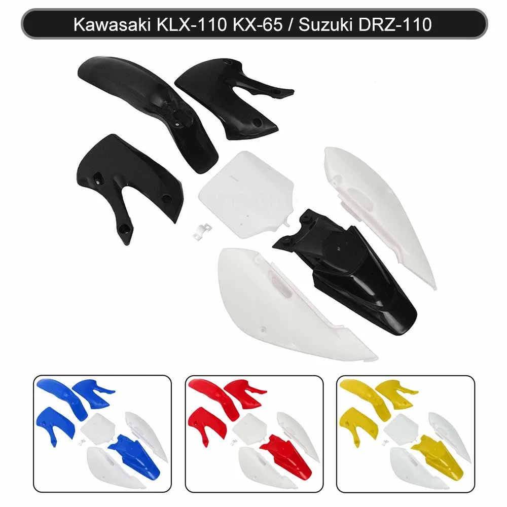 Пластиковые наборы обтекателей для мотоцикла брызговики KAWASAKI KLX 110 KX65 SUZUKI