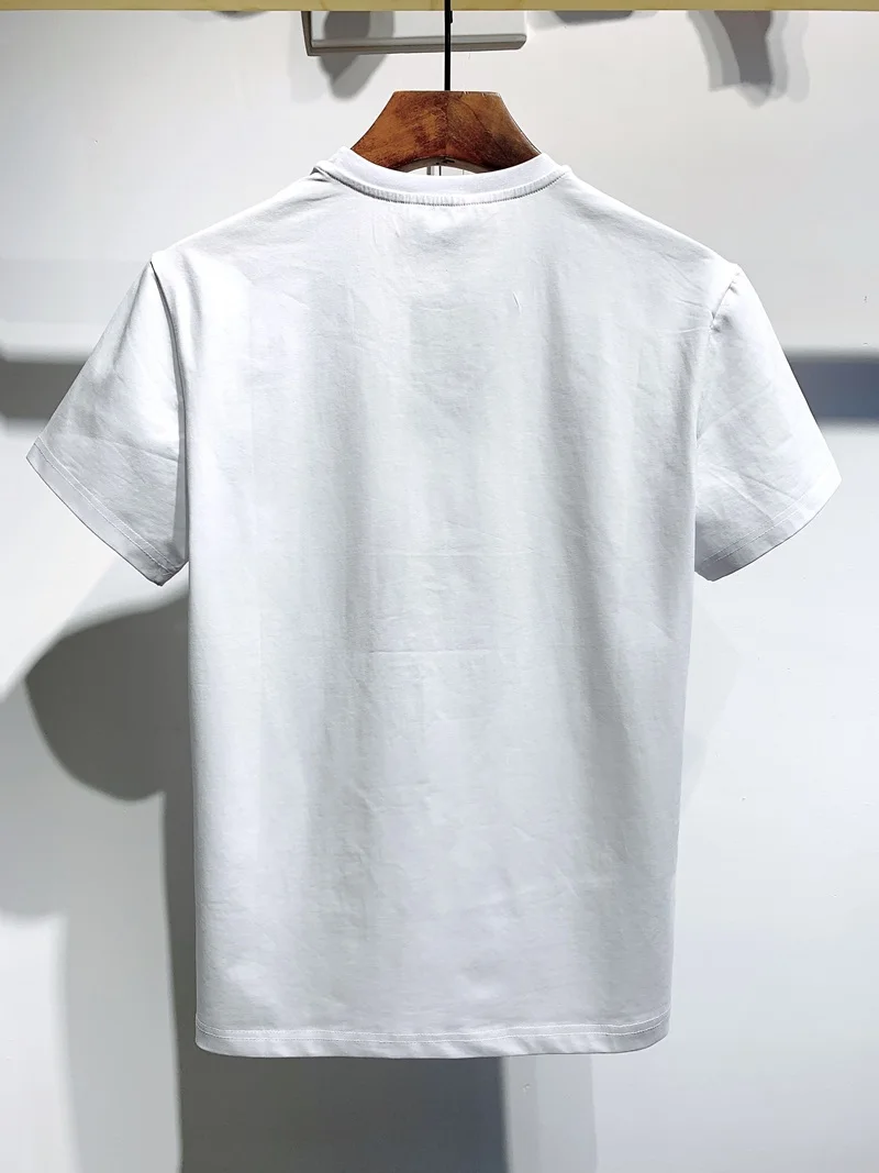 

Summer New Dsquared2 Street Hip-Hop Round Neck Short-Sleeved T-shirt Cotton Locomotive Letter Printing Casual Tee Men/Women D885