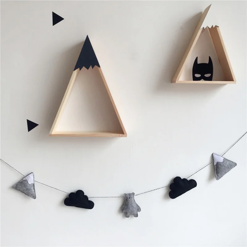 

Nordic Felt Cloud Garland Banner Kids Room Nursery Hanging Wall Decor Party Christmas Best Gifts Baby Shower Bunting Ornament