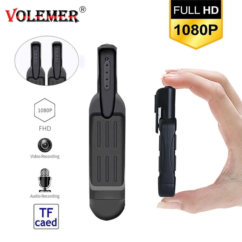 Мини камера Volemer T189 HD 1080P микро переносная ручка инфракрасная ночная версия мини