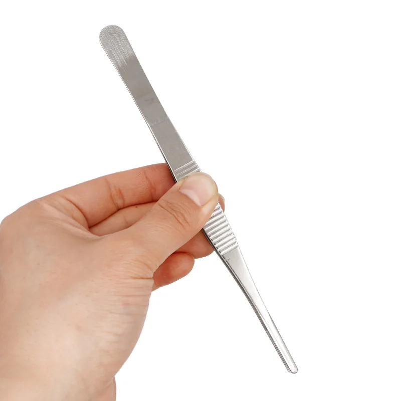 Пинцет медицинский прямой из нержавеющей стали 14-25 см | Дом и сад