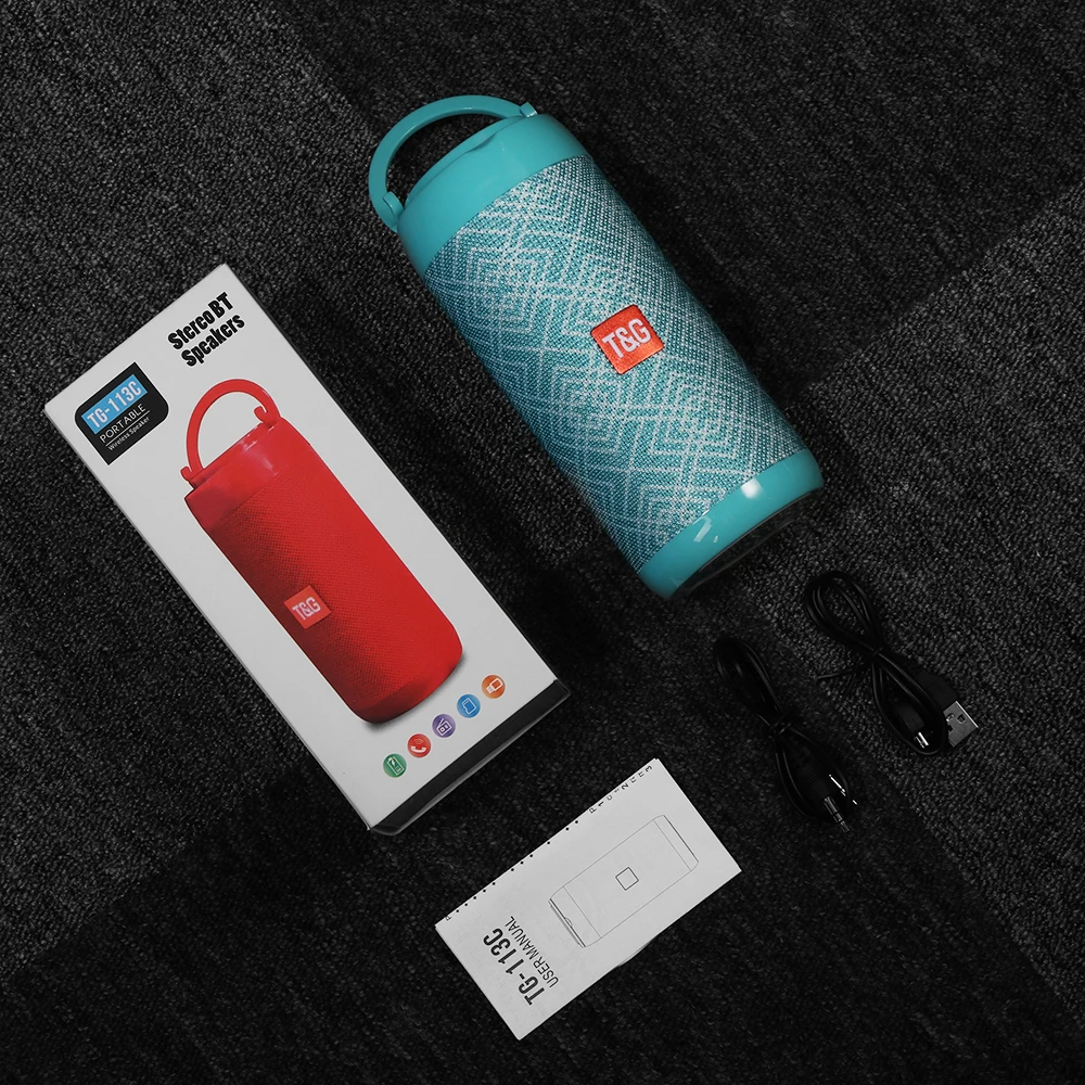 Bluetooth Колонка TG113C с поддержкой FM радио TF карты AUX кабеля|Портативные колонки| |
