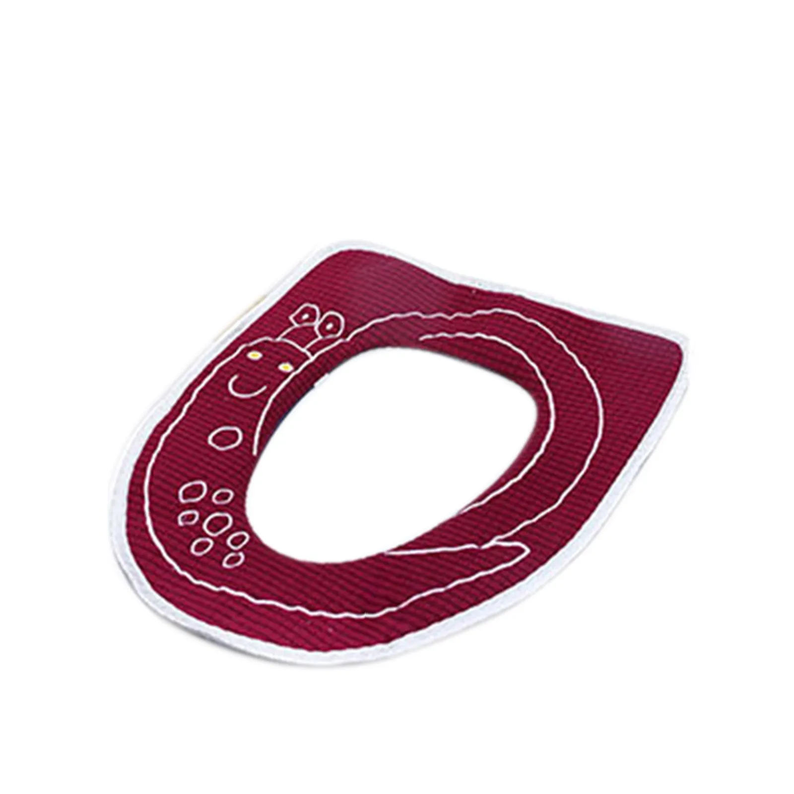 Утолщенная подушка для унитаза зимние мягкие моющиеся накладки на сиденье с