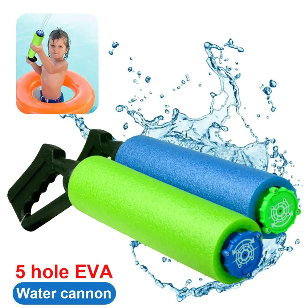 

2 pieces of 5-hole sponge pressure-type children's water a cannon