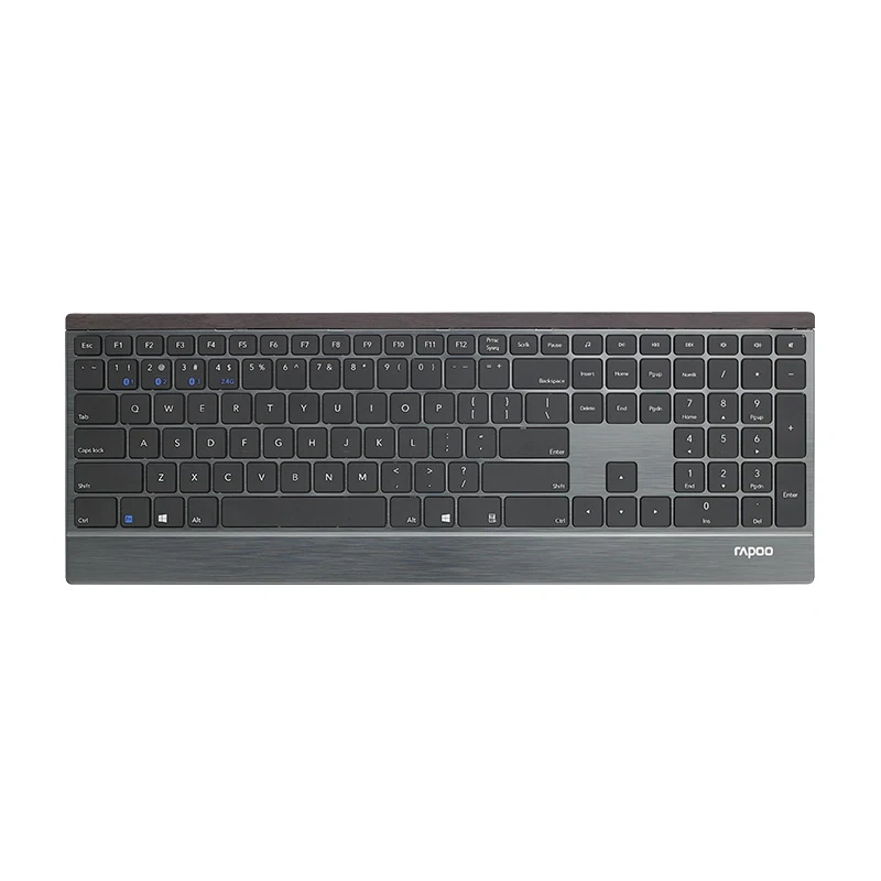 

New Rapoo E9500G Multi-Media 4.5mm Ultra-Slim Wireless Keyboard for Laptops Desktops PC with 4 Devices Connect