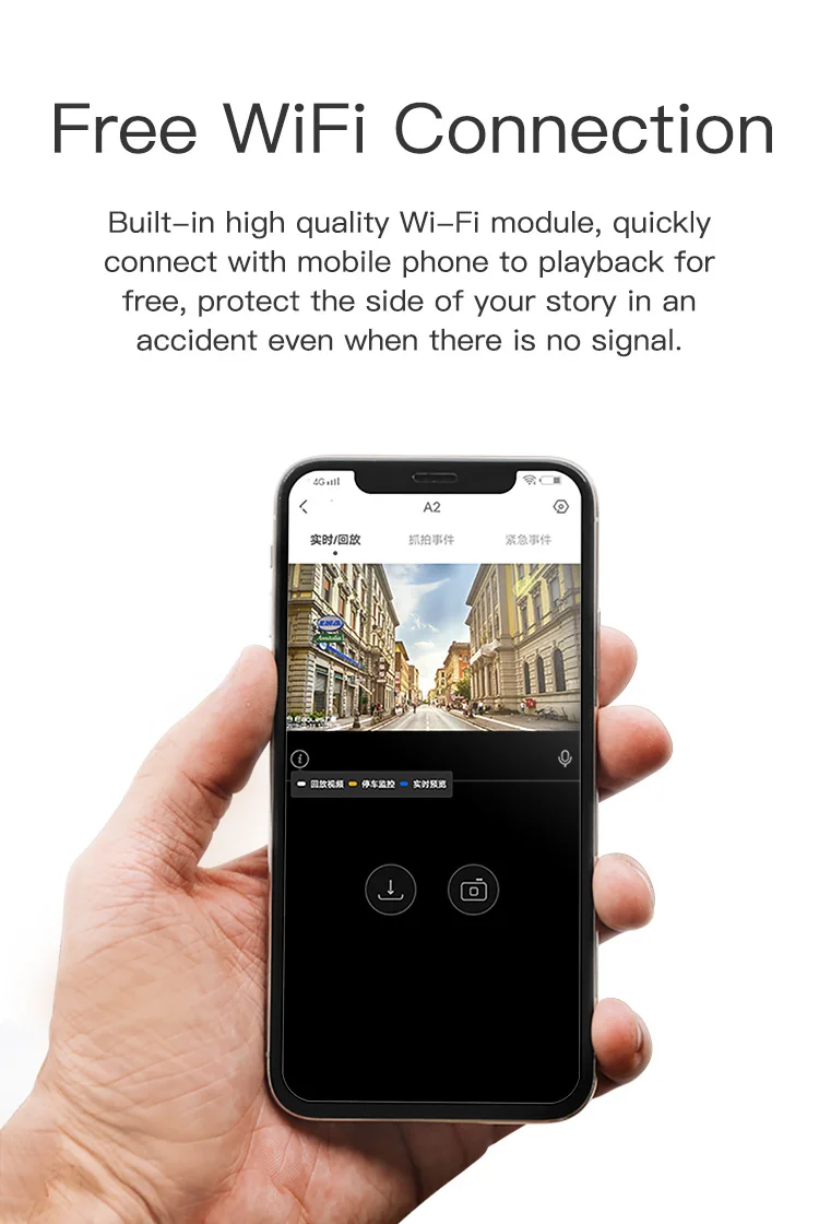DDPai Mini3 1600P Full HD видеорегистратор Wi-Fi 32G Автомобильный видеорегистратор с WDR g-сенсором 24H Циклическая запись записи