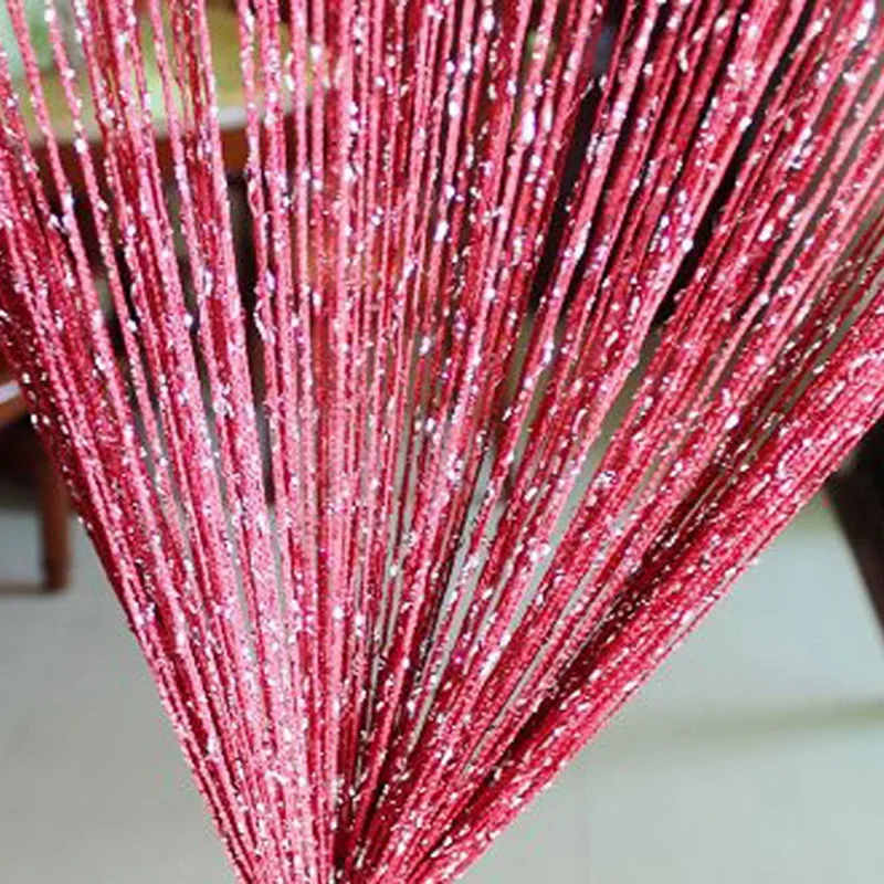 100x200 см блестящая кисточка светящаяся линия двери занавески для окон дверные