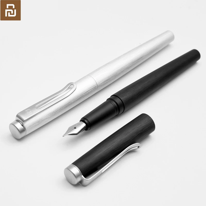 Перьевая ручка youpin KACO ANGLE Series серебристая/черная/Золотистая с оригинальным