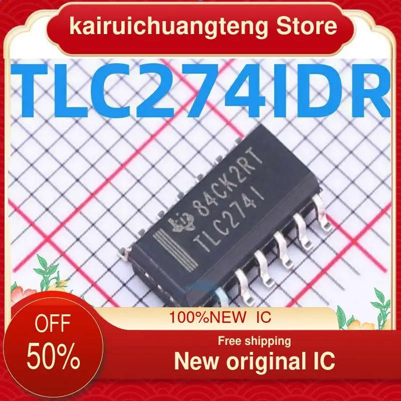 

Новинка, оригинальная интегральная схема, 10-200 шт., tlc274tr TLC274CDR SOP-14
