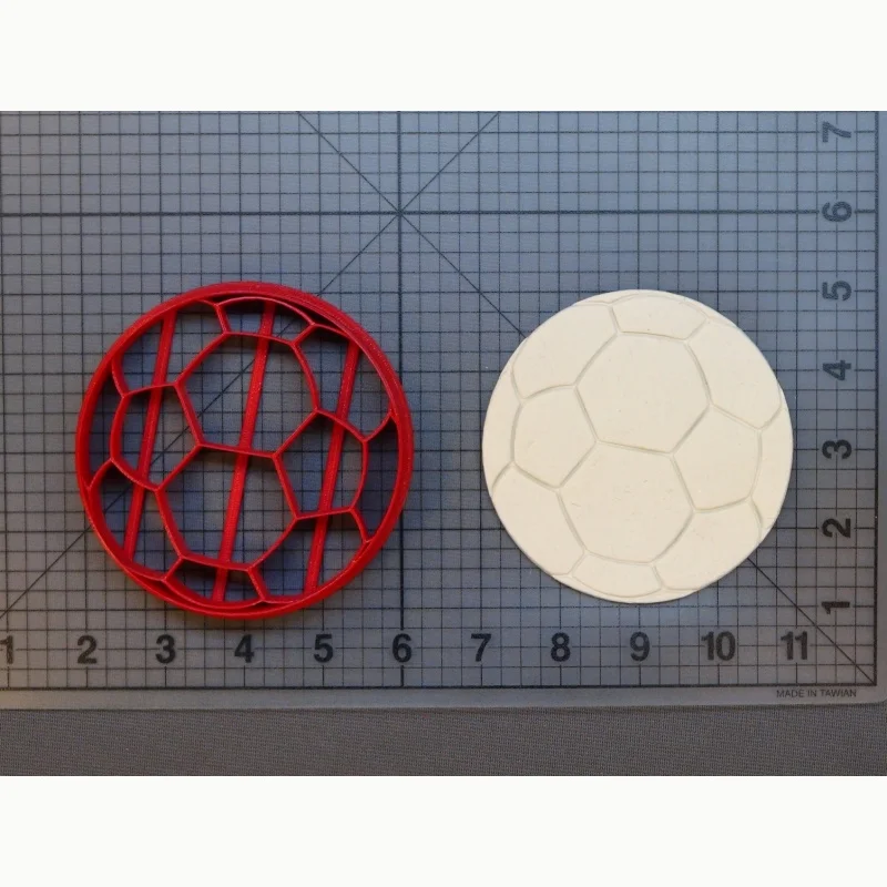 

Soccer Ball Football Fondant Cupcake Top Mould Sugar Paste Cookie Cutter Custom Made Size Available 3D Printed Cake Tools