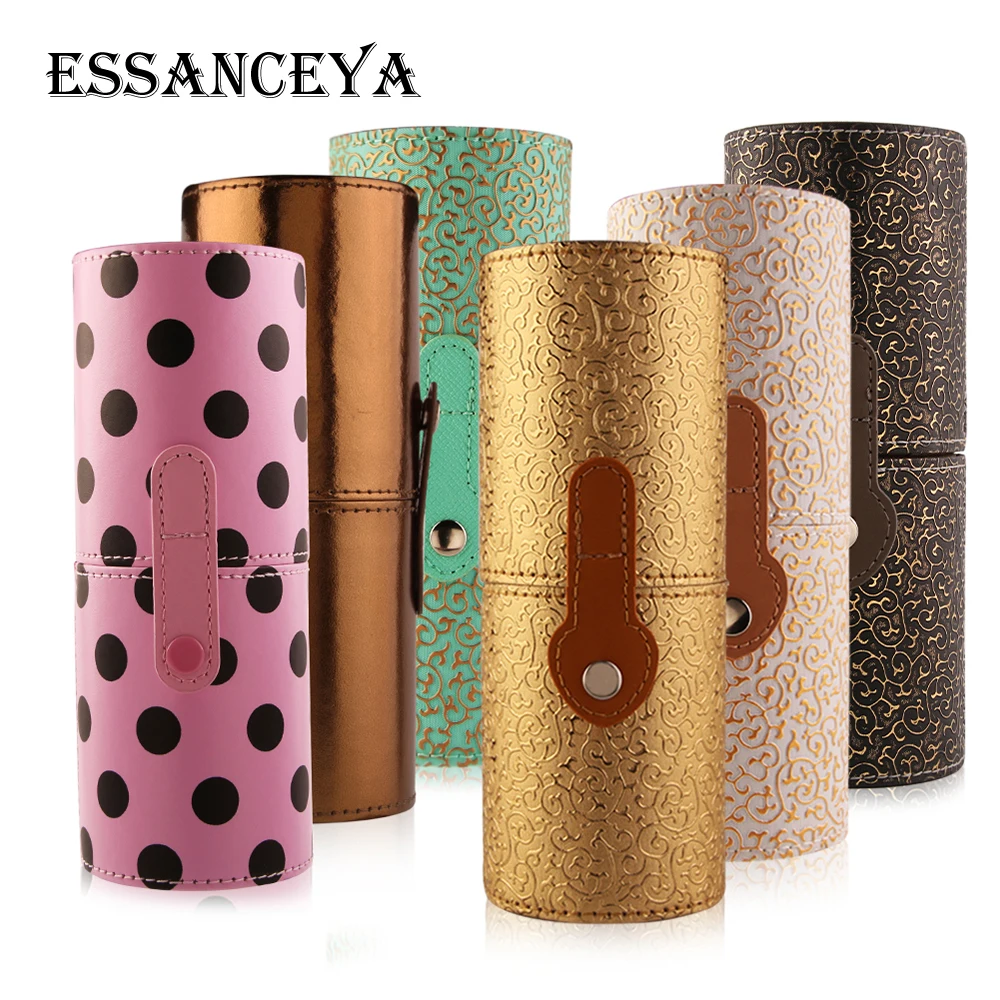 1 шт. искусственная кожа Кисть косметическая для путешествий подставка ручек