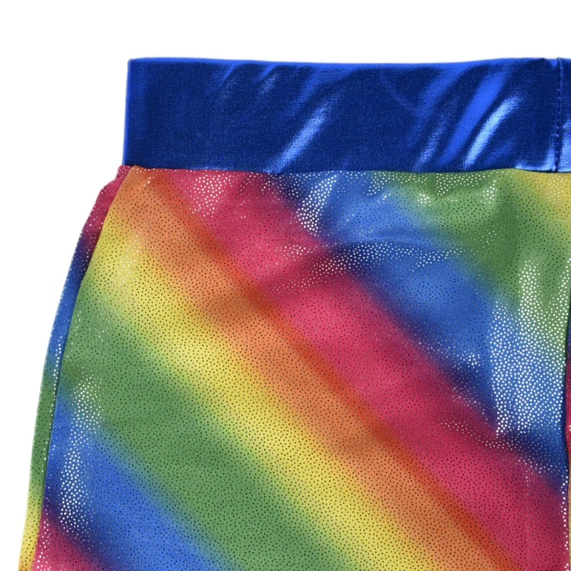 6-10 лет 2019 Новый Радужный костюм для тела балетная спортивная одежда танцевальная