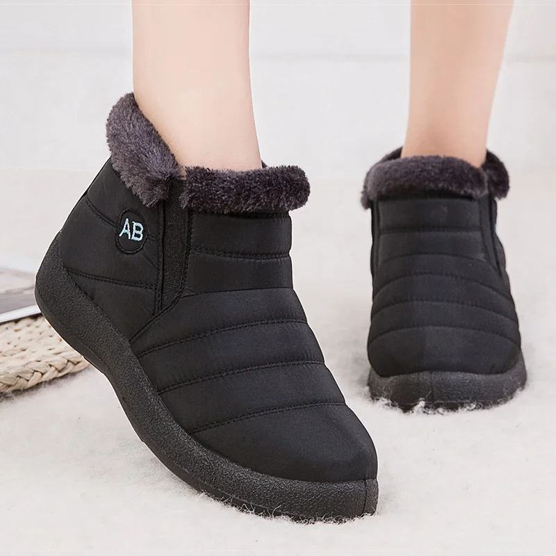 Женские ботинки очень теплые зимние женские повседневные ботильоны