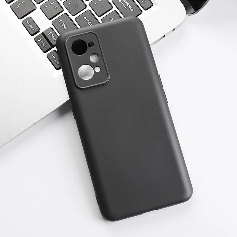 

Matte Black/Transparent White Soft TPU Phone Case Fine Hole Camera Lens Anti-scratch Protection Cover For Realme GT Neo 2