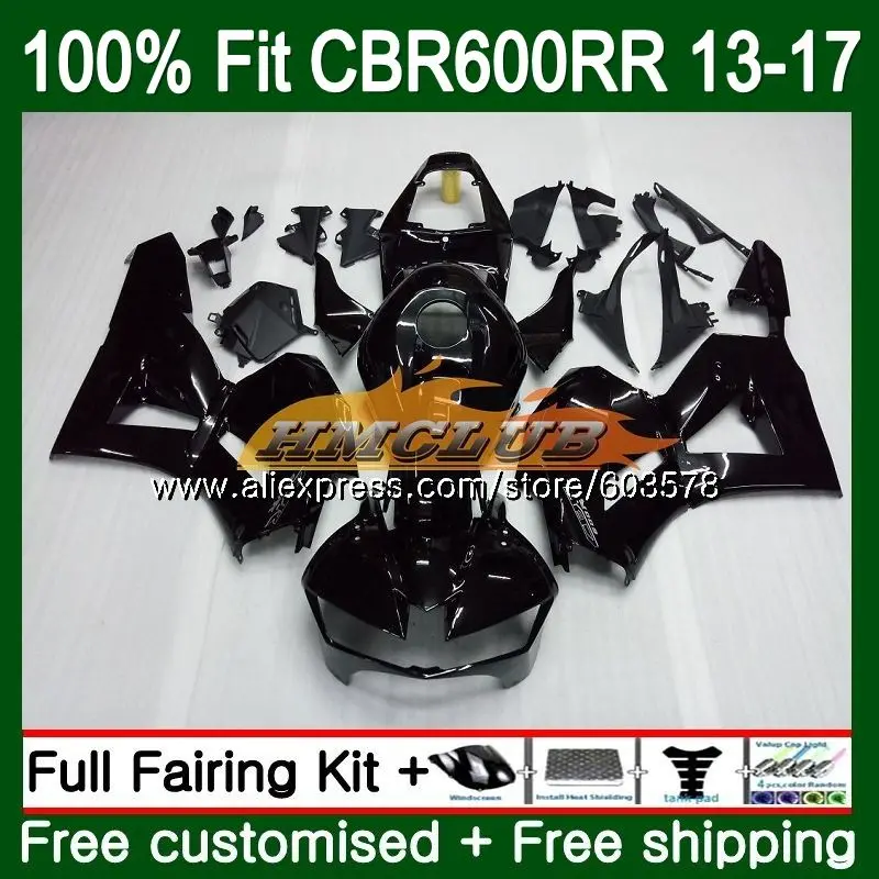 

Injection For HONDA CBR600RR 2013 2014 2015 2016 2017 82CL.3 Glossy Black CBR 600RR 600 RR CBR600 RR F5 13 14 15 16 17 Fairing