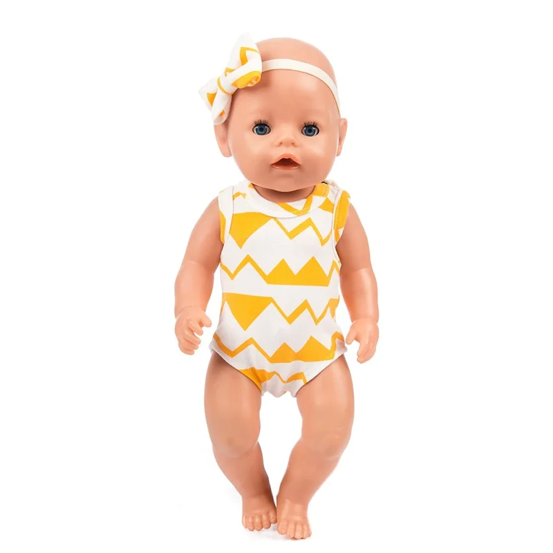 16 шт./компл. модная одежда подходит для кукол новорожденных 43 см Одежда 17 дюймов