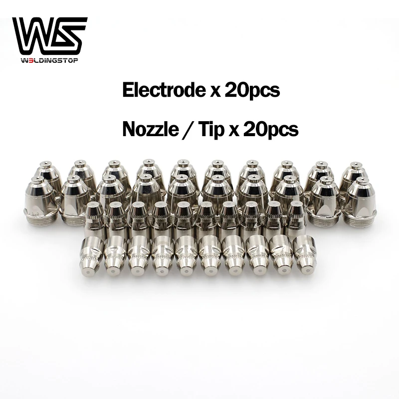 Плазменный резак P80 расходные материалы гафний электрод и наконечники сопла 1 мм