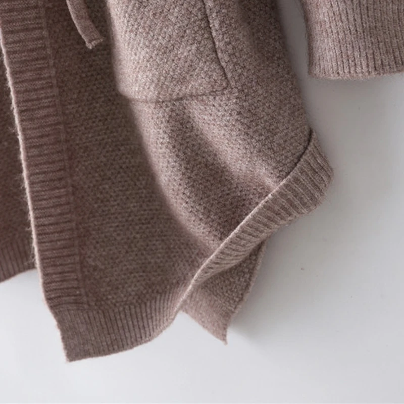 Женский вязаный кардиган Artguy повседневный Свободный с длинным рукавом и