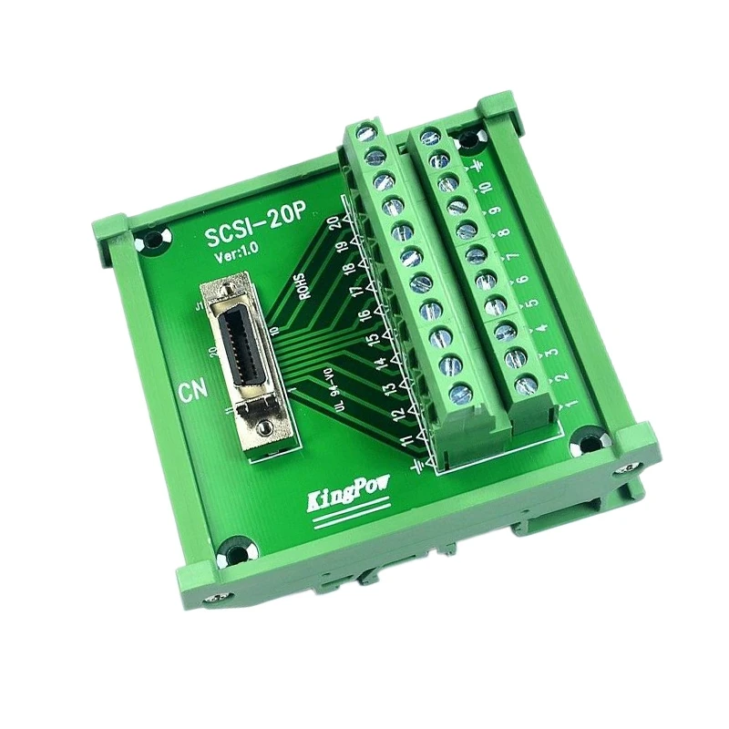 SCSI-20 Pin CN Тип Женский модуль Плата Клеммная колодка Разъем DIN рейка крепление |