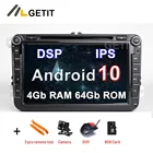 DSP IPS Android 10 автомобильный DVD стерео радио GPS для VW PASSAT CC Jetta Golf 5 6 Tiguan Touran Caddy EOS Sharan polo Leon Toledo