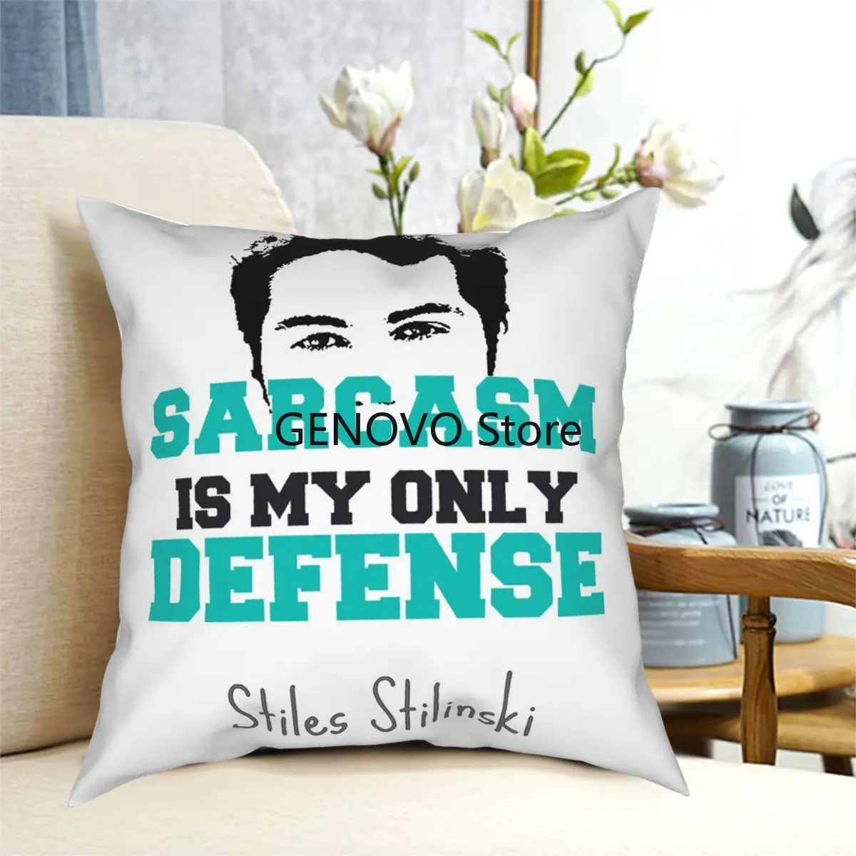 

Dylan Obrien Teen Wolf Stiles Stilinski Square Pillow Case Cushions for Sofa Customized Pillowcover Home Decor