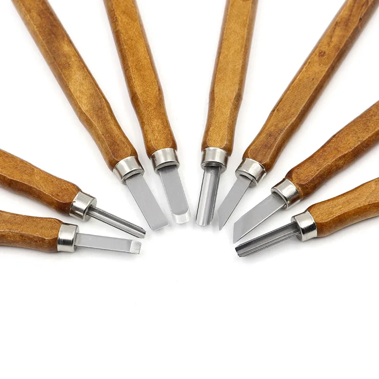 Ручной работы плотничьи инструменты для с деревом набор резных ножей долото