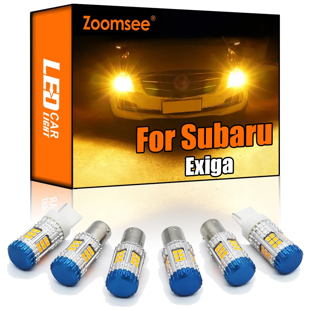 

Zoomsee Canbus For Subaru Exiga 2008-2020 No Hyper Flash Error Auto LED Front Rear Turn Signal Light Indicator Bulb PY21W W21W