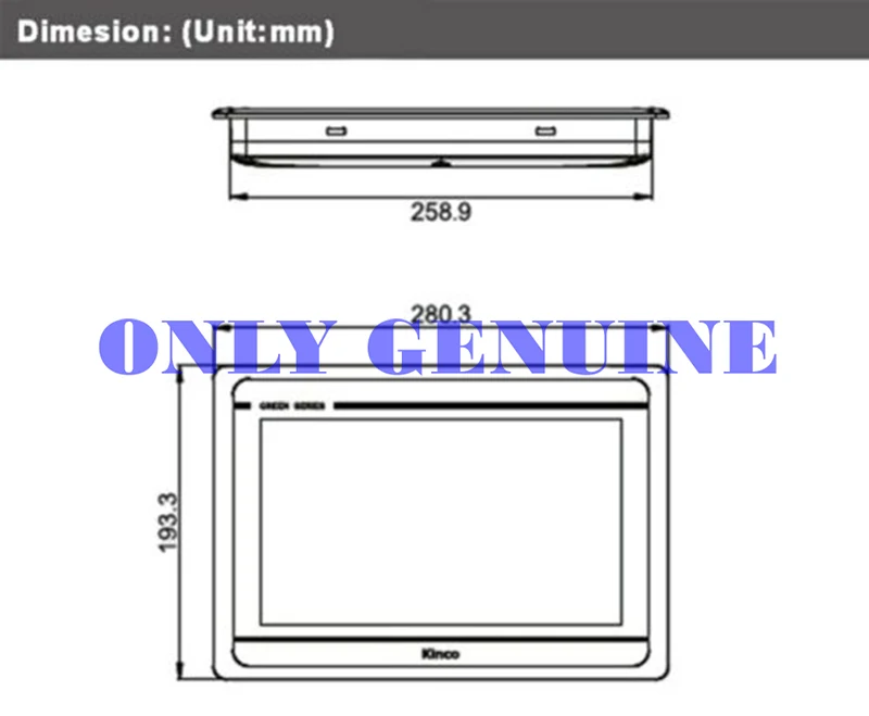 10-дюймовая Сенсорная панель Kinco GL100E HMI Ethernet человеческая машина RS232 RS422 |