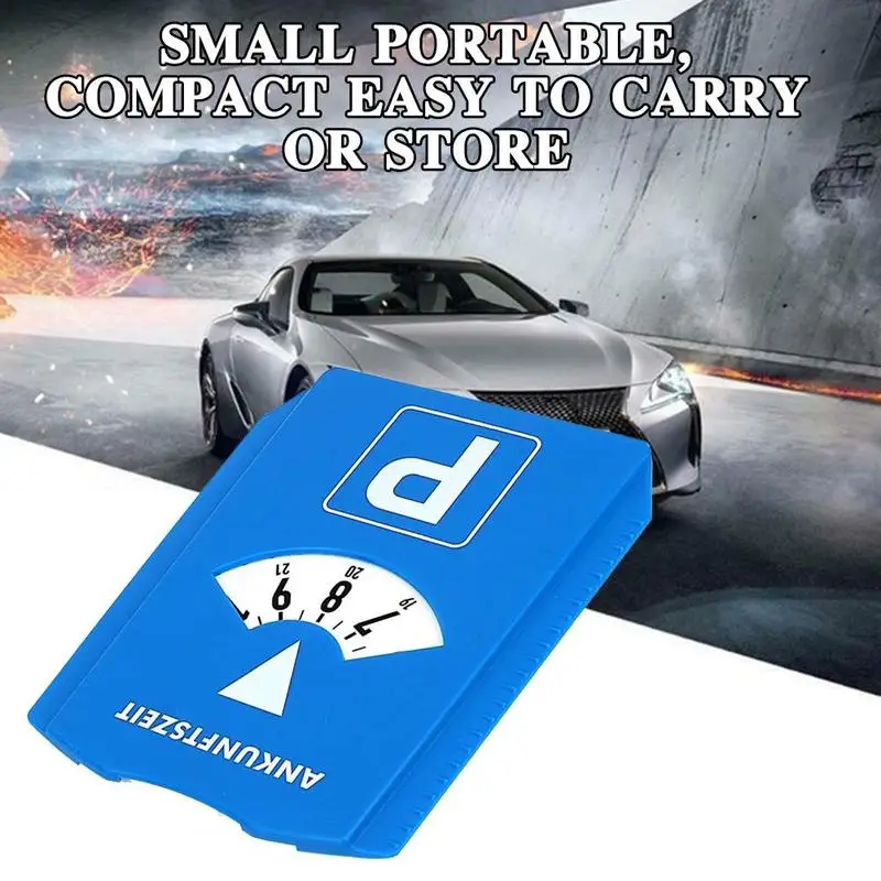 Автомобильный парковочный диск таймер часы дисплей времени прибытия