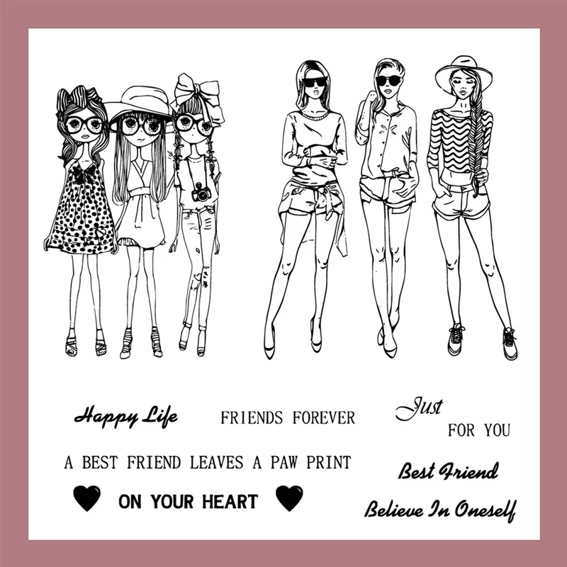 Прозрачные штампы для скрапбукинга изготовления открыток альбомов|Штампики| |