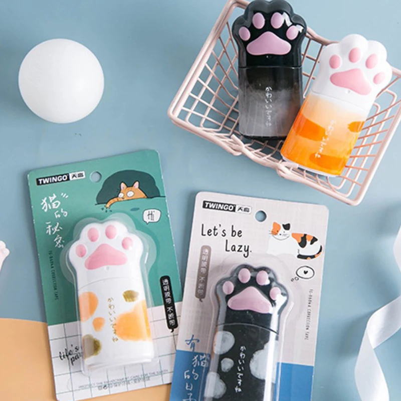 

Kawaii Big Cat Claw Shape Cute Practical Correction Tape White Out Corrector Diary Stationery School Supply