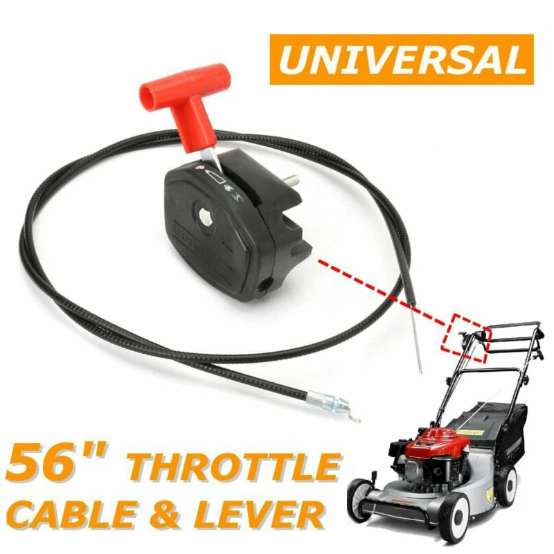 

High Quality 142cm 56in Alloy Throttle Cable & Choke Lever Lawnmower Lawn Mower Accessories Garden Accessories Parkside Hot Sale