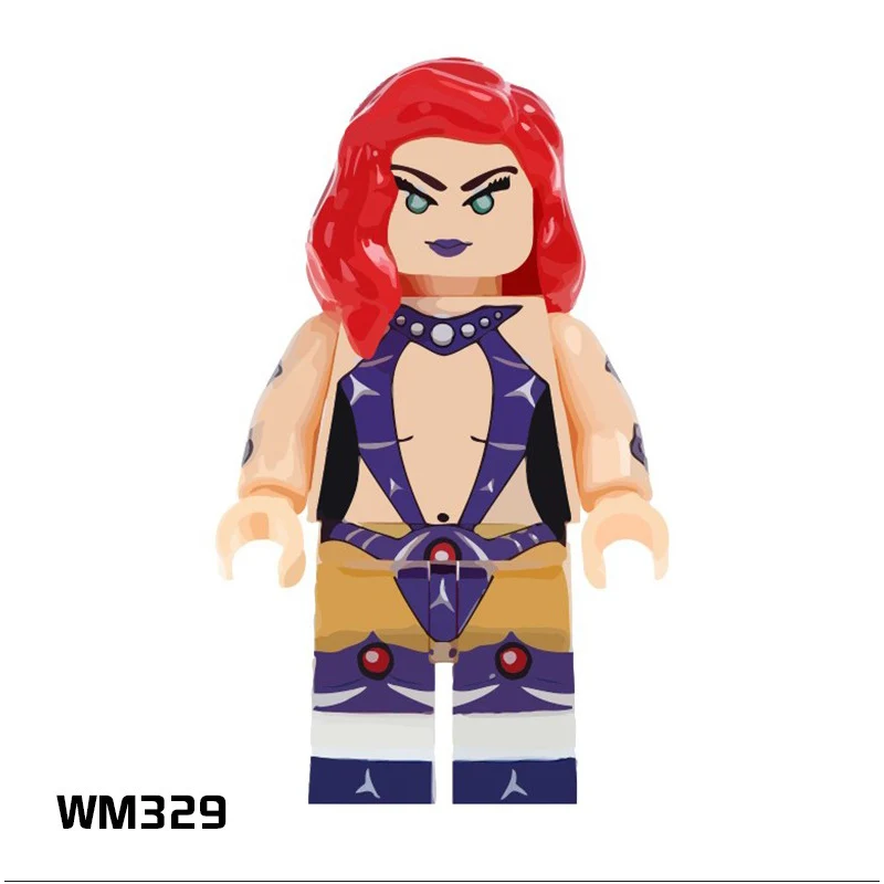 Одна продажа строительные блоки кубики Супер герои юбилей Fierstar красные фонарики