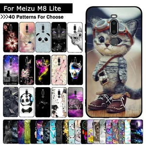 Phone Case For Meizu M8 Cover Silicone Soft Flower Coque For Meizu M8 Lite Case TPU Coque Phone Case in USA (United States)