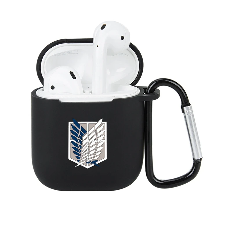 Силиконовый чехол атака на Титанов для Airpods1 2 й защитный наушников Apple Airpods 1 и