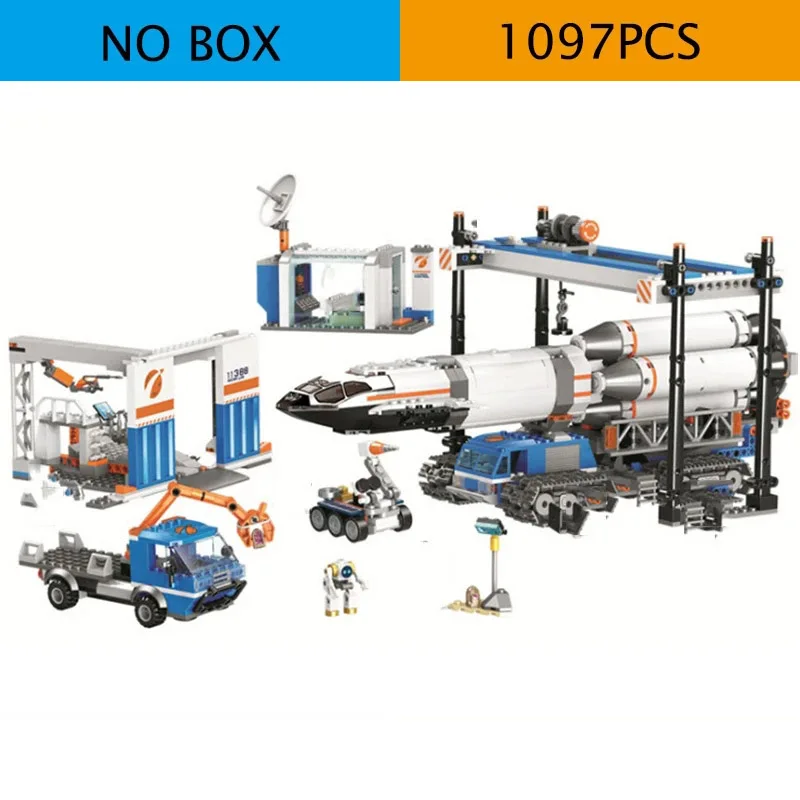60229 конструктор космическая ракета погрузочный и транспортный центр модель