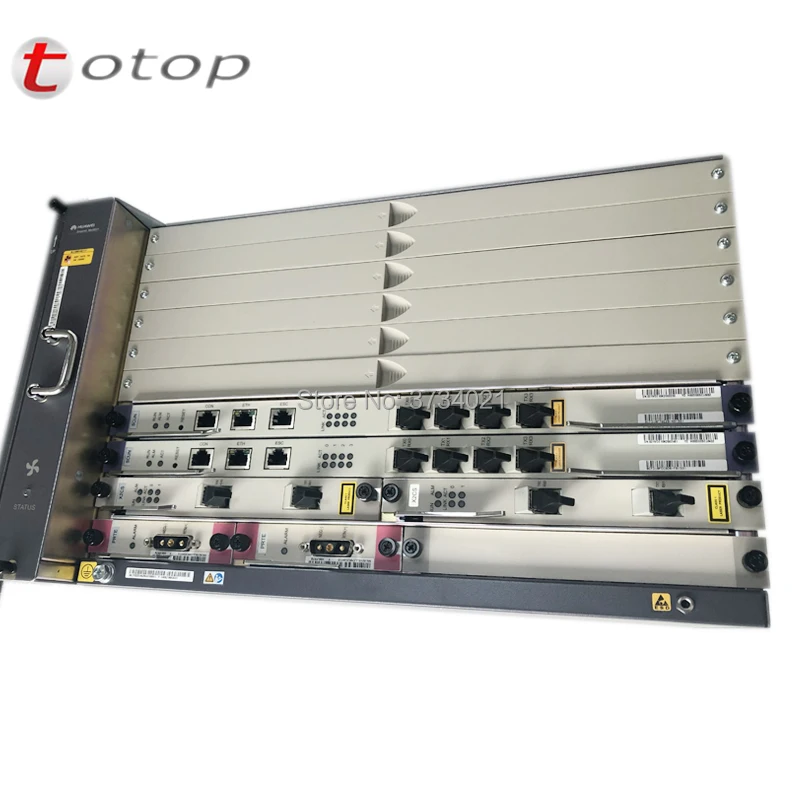 19 дюймов оригинал huawei GPON OLT MA5683T 1GE с 2xSCUN + 2xPRTE 2x scun терминал оптической