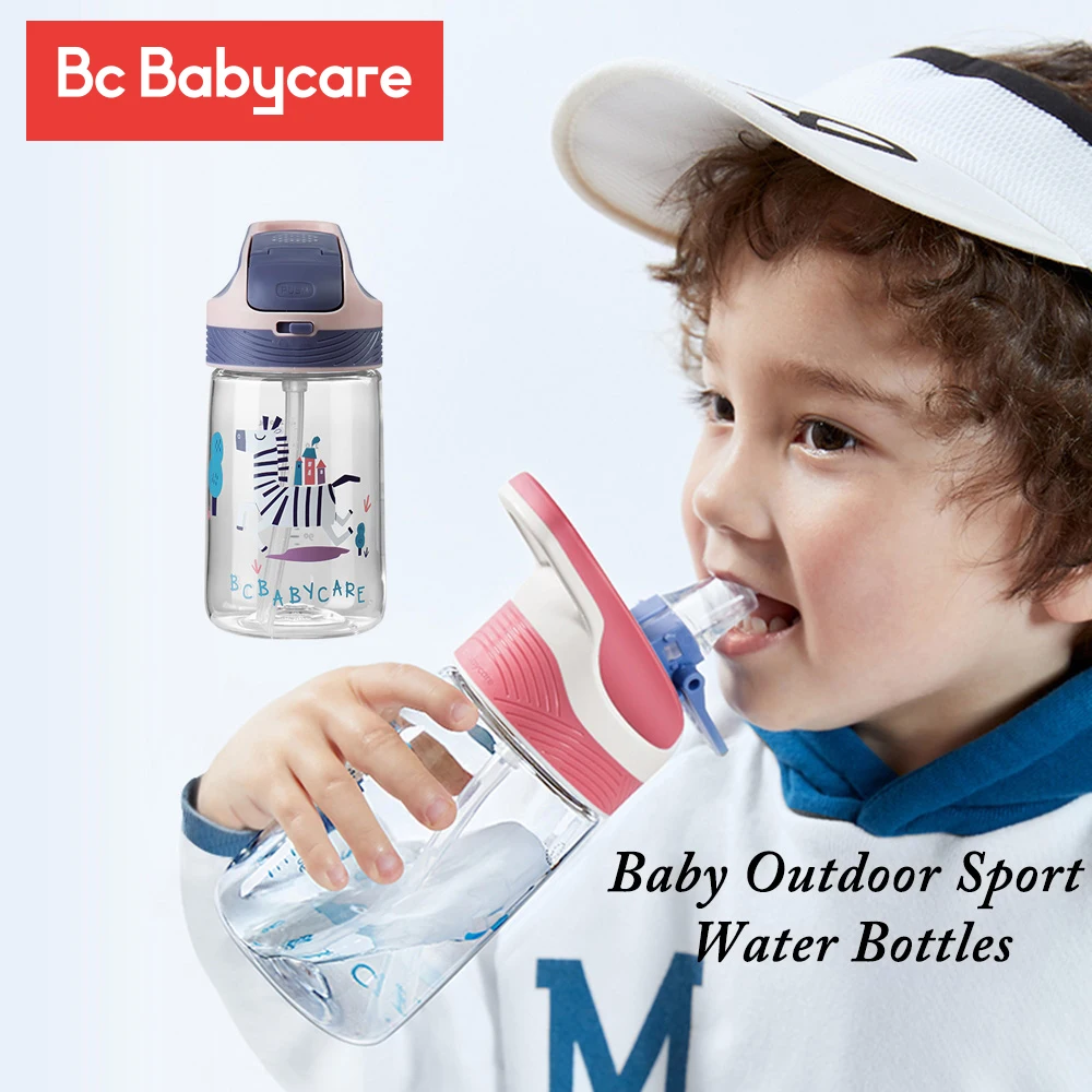 

BC Babycare Baby Outdoor Water Bottles Children Sport School Leak-proof Seal Portable Tritan Drinking Bottle Duckbill Straw Cup