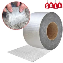 Aluminum Foil Butyl Rubber Tape Self Adhesive High Temperature Resistance Waterproof For Roof Pipe Repair Stop Leak Sticker
