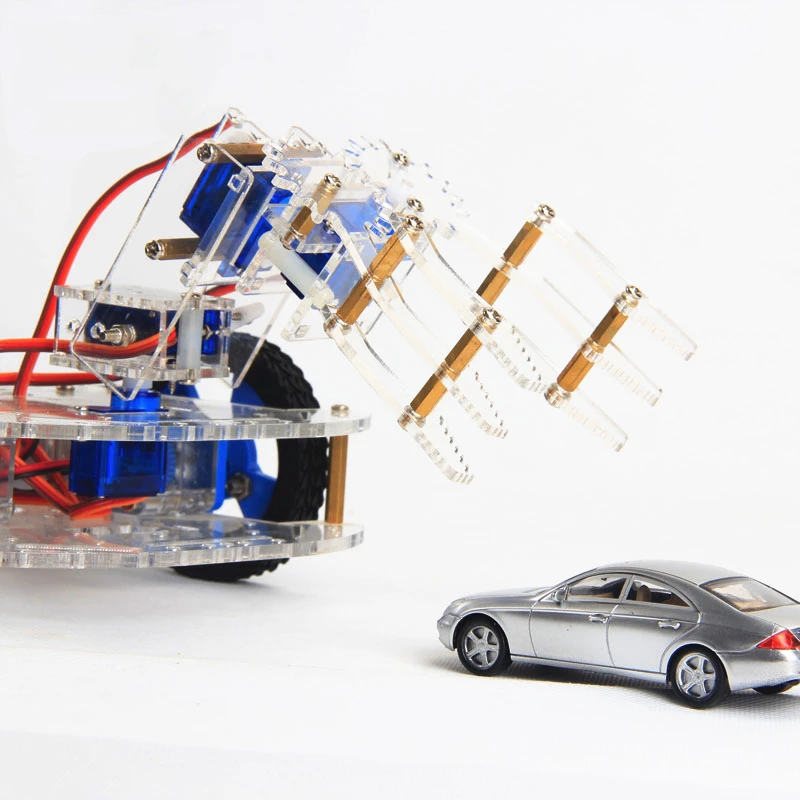DIY Обучающий набор 4 DOF 3D вращающаяся рука робота коготь механическая RC игрушки |