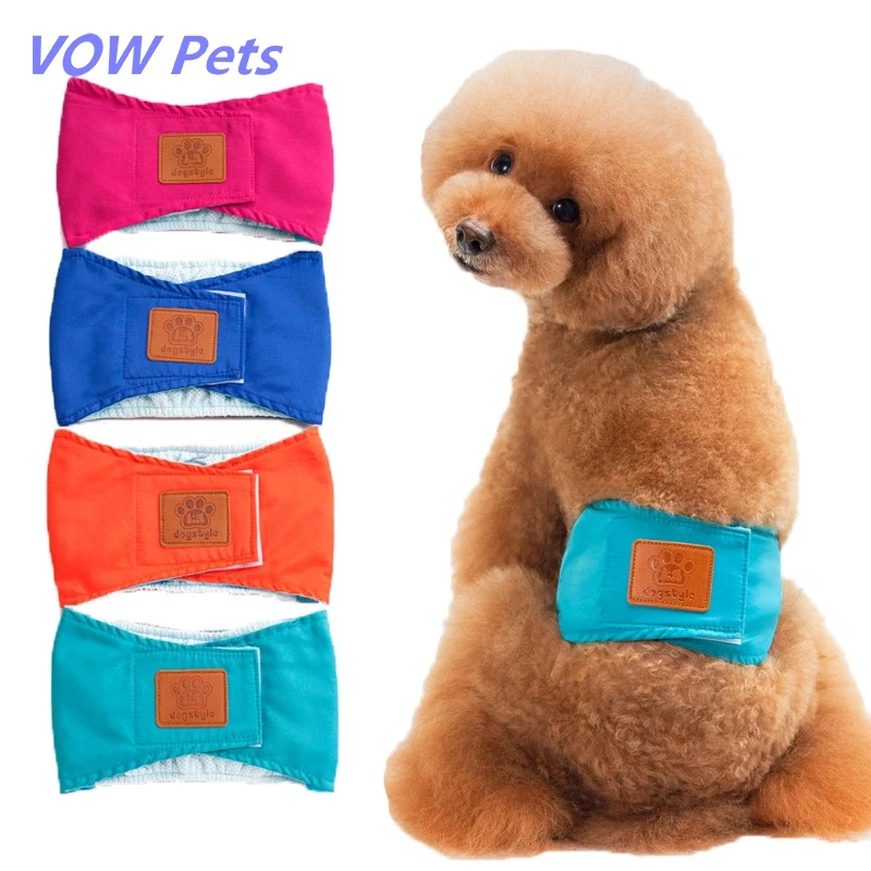 

Reusable Dog Diaper for Dogs Belly Band Cotton Physiological Underwear Wrap Nappy Pets Sanitary Panties for Male Dog Cachorro