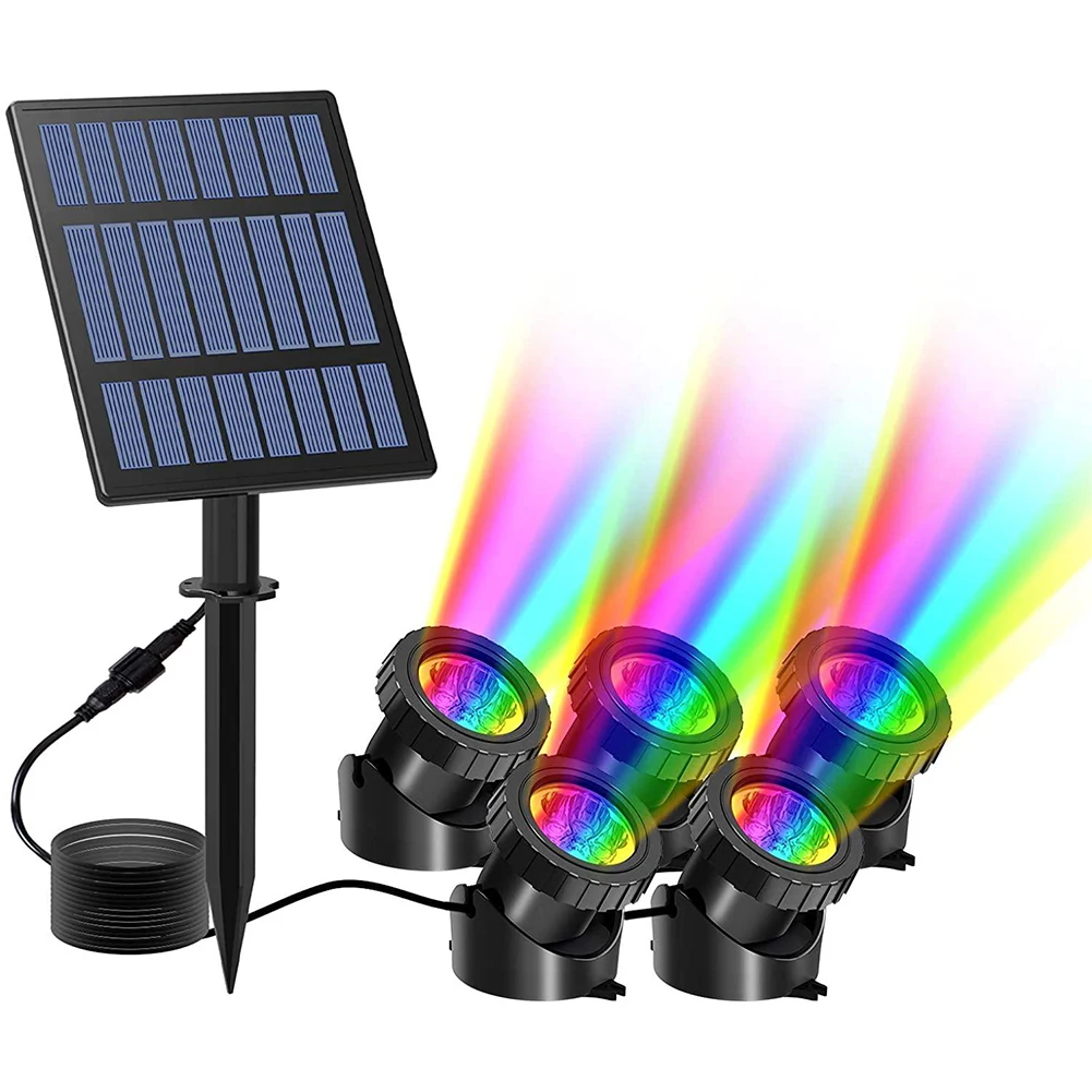 

LED Solar Light Solar Street Lights Outdoor Solar Lamp Waterproof Solar Pond Lights Powered Sunlight Spotlights For Garden Decor
