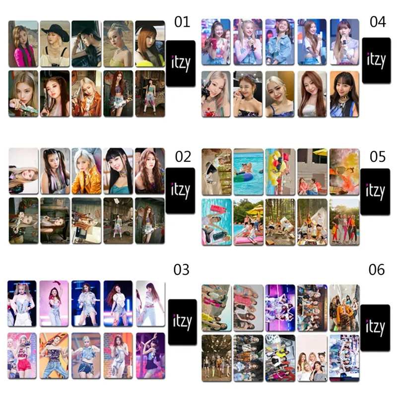 

Youpop KPOP ITZY Album Self Made Paper Lomo Card Photo Card Poster Photocard For Fans Collective Gift