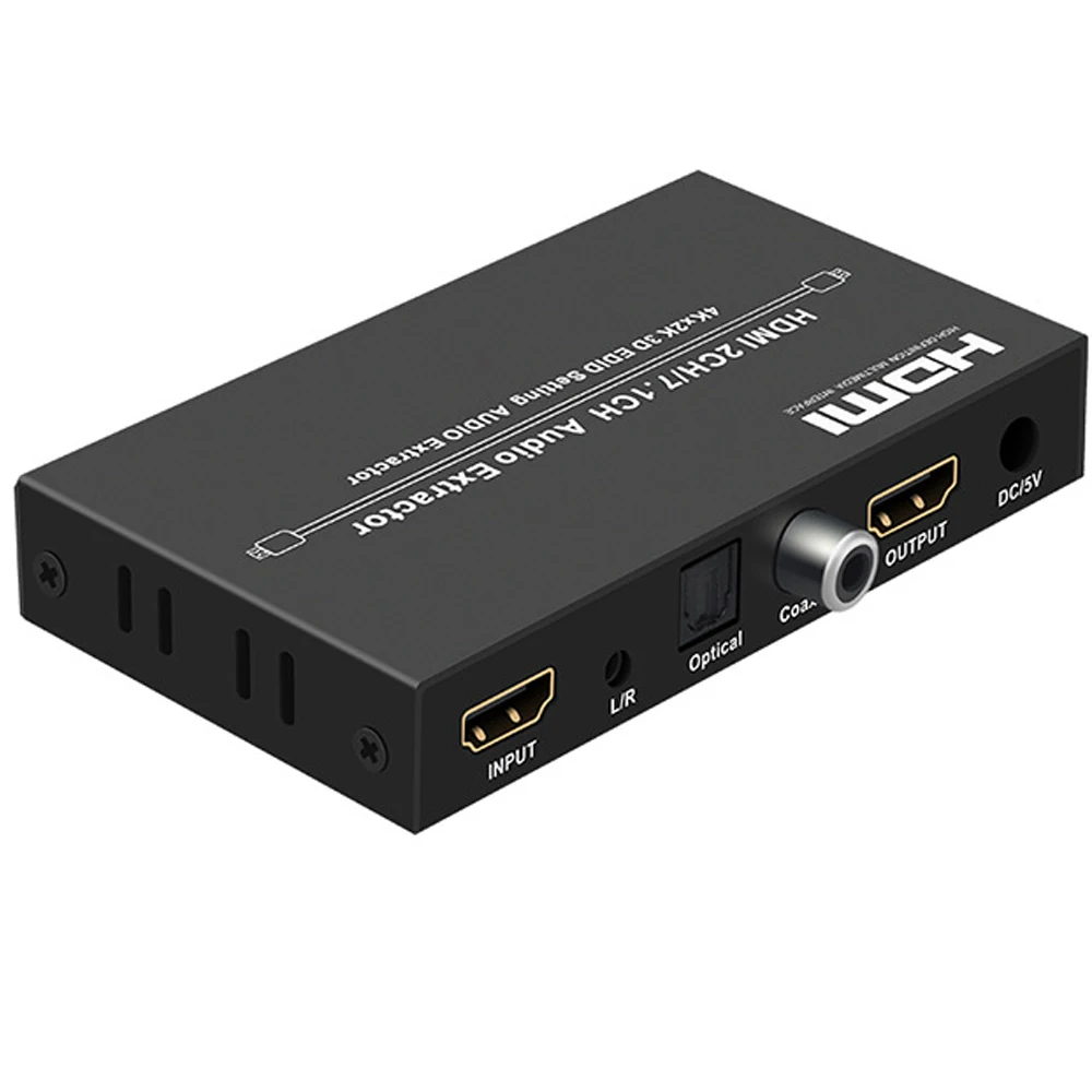 HDMI Splitter With toslik spdif 4K audio extractor to toslink converter splitter for UHD device | Электроника