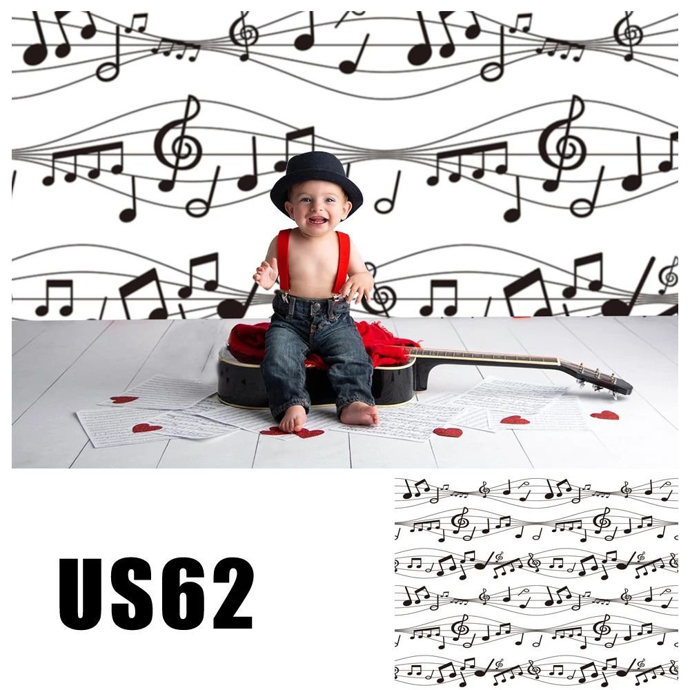 HUAYI фотография фон Музыка Персонал Виниловый красный черный и белый фото стенд