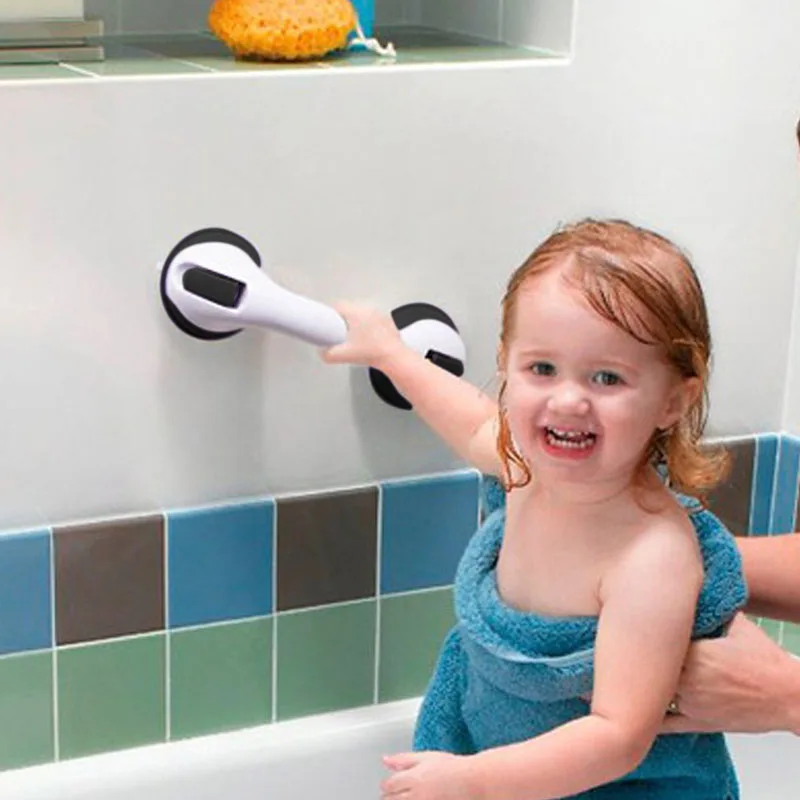 Safety Helping Handle Bath Shower Grab Bars Suction Cup Tile Holder Anti Slip Punch-Free Handrail Support for Tub Wall Door JW | Дом и сад